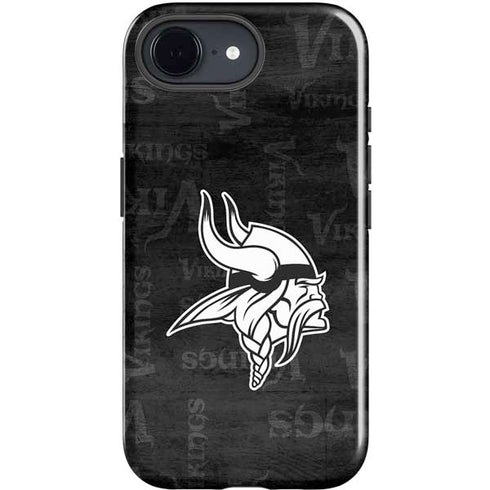 NFL Minnesota Vikings Black & White iPhone 16e Impact Case
