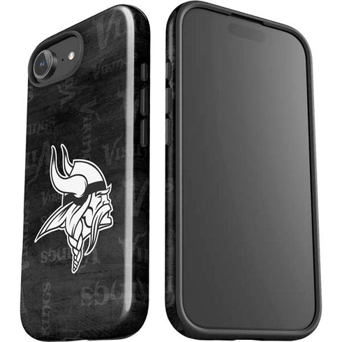 NFL Minnesota Vikings Black & White iPhone 16e Impact Case