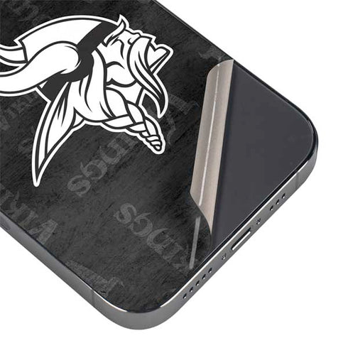 NFL Minnesota Vikings Black & White iPhone 16e Skin