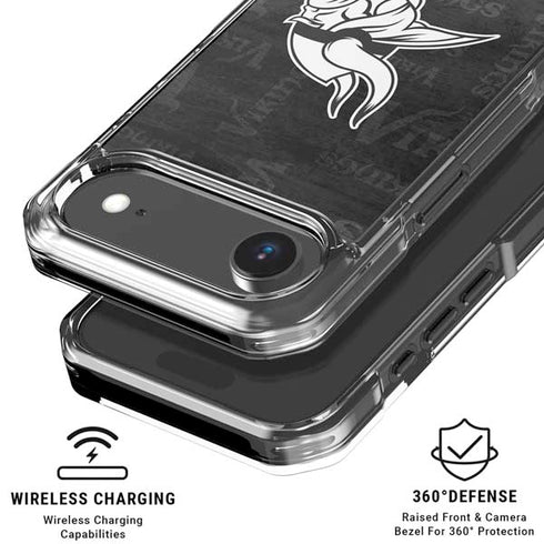 NFL Minnesota Vikings Black & White iPhone 17 Air MagSafe Case