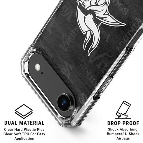 NFL Minnesota Vikings Black & White iPhone 17 Air MagSafe Case