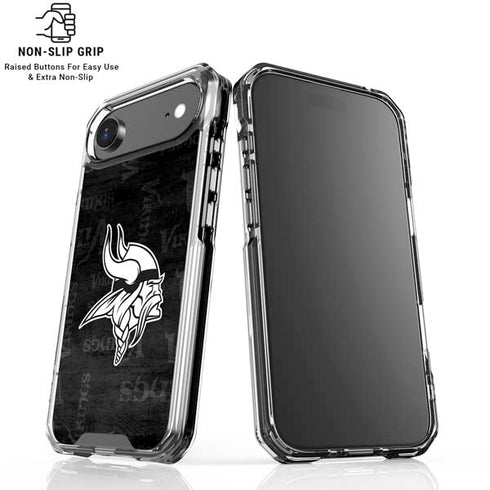 NFL Minnesota Vikings Black & White iPhone 17 Air MagSafe Case