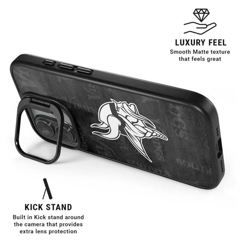 NFL Minnesota Vikings Black & White iPhone 17 Kickstand Case