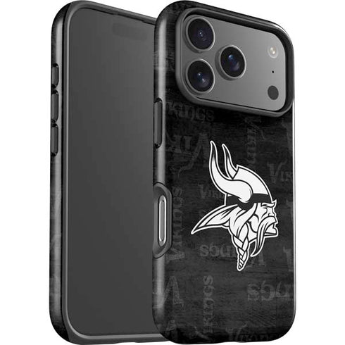 NFL Minnesota Vikings Black & White iPhone 17 Pro Impact Case