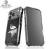 NFL Minnesota Vikings Black & White iPhone 17 Pro Max Clear Case