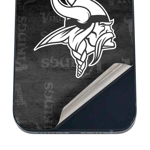 NFL Minnesota Vikings Black & White iPhone 17 Skin