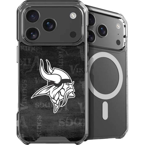 NFL Minnesota Vikings Black & White iPhone 18 Pro Max MagSafe Case
