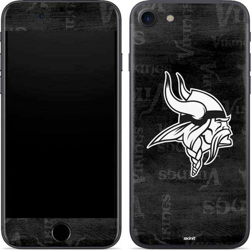 NFL Minnesota Vikings Black & White iPhone 8 Skin
