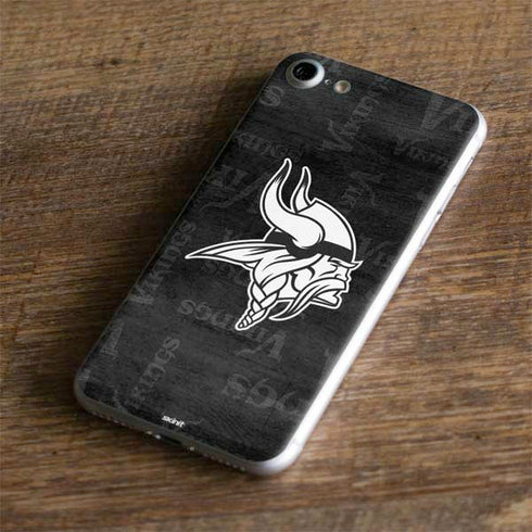 NFL Minnesota Vikings Black & White iPhone 8 Skin