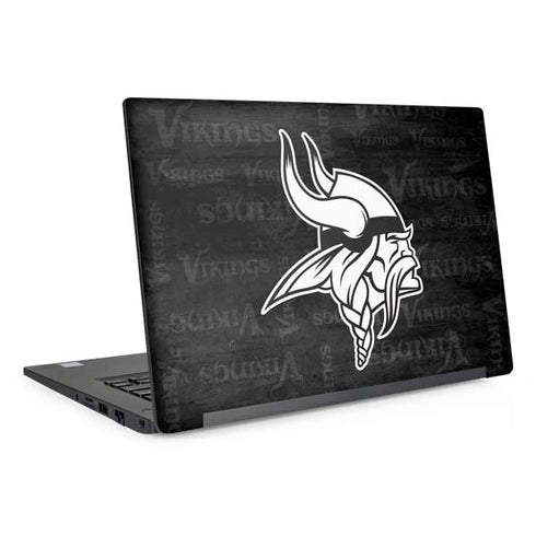 NFL Minnesota Vikings Black & White Dell Latitude Skin