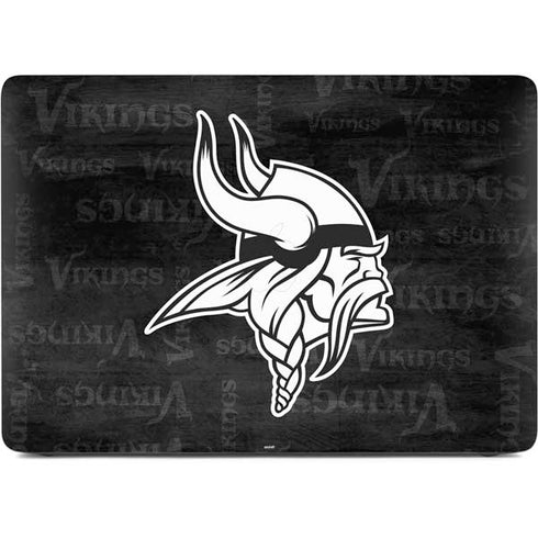 NFL Minnesota Vikings Black & White Apple MacBook Air Skin