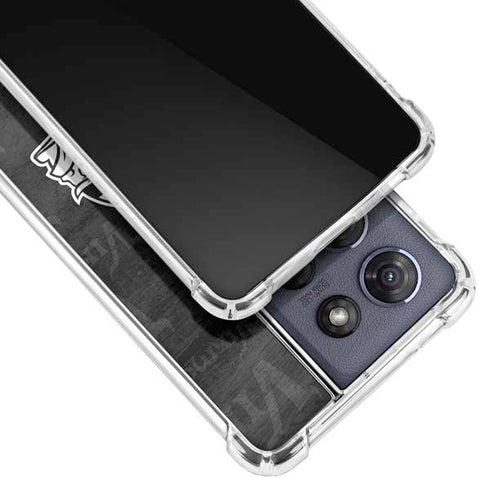 NFL Minnesota Vikings Black & White Moto G Stylus 5G (2025) Clear Case