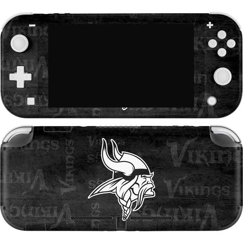 NFL Minnesota Vikings Black & White Nintendo Skins