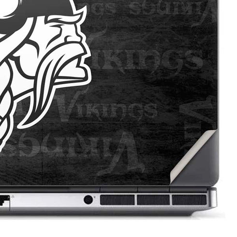 NFL Minnesota Vikings Black & White Dell Precision Skin