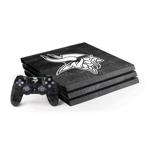 NFL Minnesota Vikings Black & White PlayStation PS4 Skins