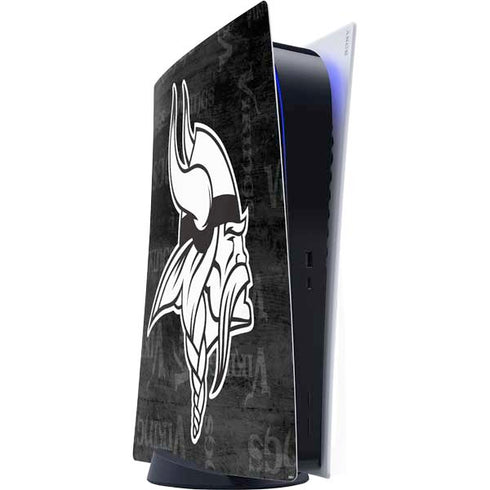 NFL Minnesota Vikings Black & White PlayStation PS5 Skins