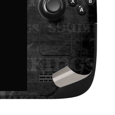 NFL Minnesota Vikings Black & White Steam Deck Handheld Gaming Computer OLED Skin