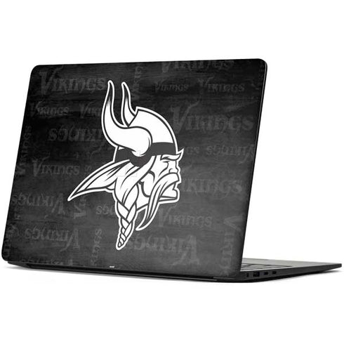 NFL Minnesota Vikings Black & White Surface Laptop 7 13.8in Skin
