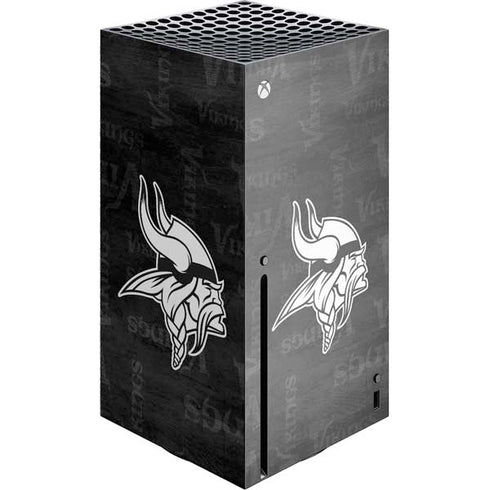 NFL Minnesota Vikings Black & White Xbox Series X Skins
