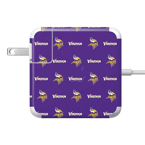 NFL Minnesota Vikings Blitz Series 85W Power Adapter (15 and 17 inch MacBook Pro Charger) Skin