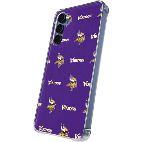 NFL Minnesota Vikings Blitz Series Galaxy A55 5G Clear Case