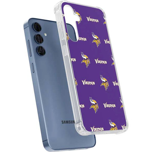 NFL Minnesota Vikings Blitz Series Galaxy A55 5G Clear Case