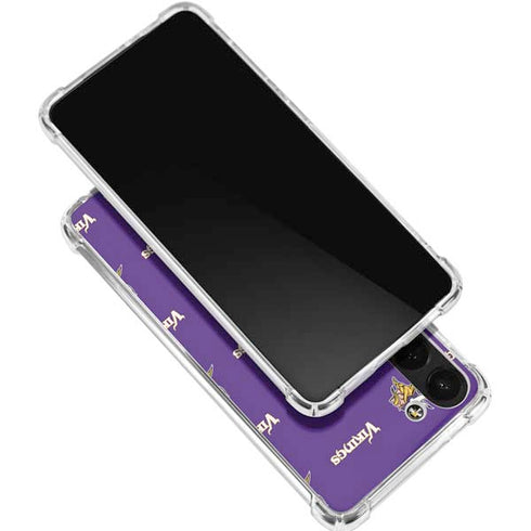 NFL Minnesota Vikings Blitz Series Galaxy S24 FE Clear Case