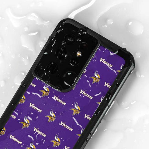 NFL Minnesota Vikings Blitz Series Galaxy S24 Ultra Waterproof Case