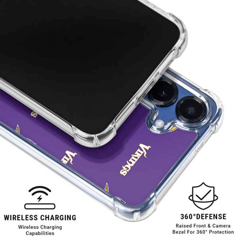NFL Minnesota Vikings Blitz Series Galaxy S25 Plus Clear Case
