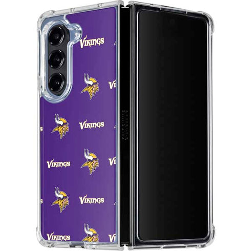 NFL Minnesota Vikings Blitz Series Galaxy Z Fold5 5G Clear Case