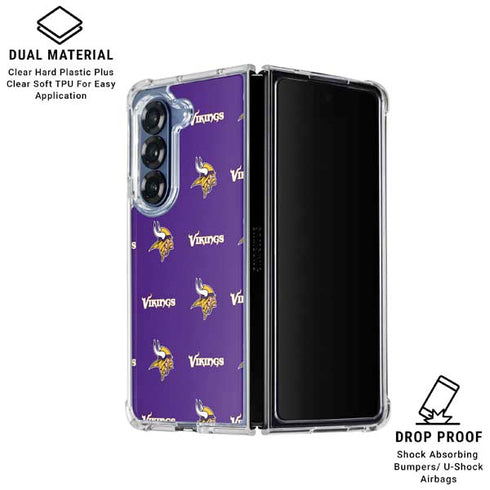 NFL Minnesota Vikings Blitz Series Galaxy Z Fold6 Clear Case