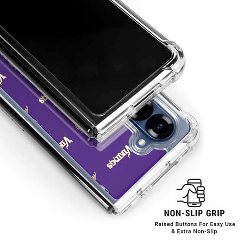 NFL Minnesota Vikings Blitz Series Galaxy Z Fold6 Clear Case