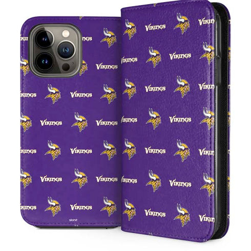 NFL Minnesota Vikings Blitz Series iPhone 14 Pro Max Folio Case