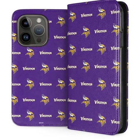 NFL Minnesota Vikings Blitz Series iPhone 15 Pro Folio Case