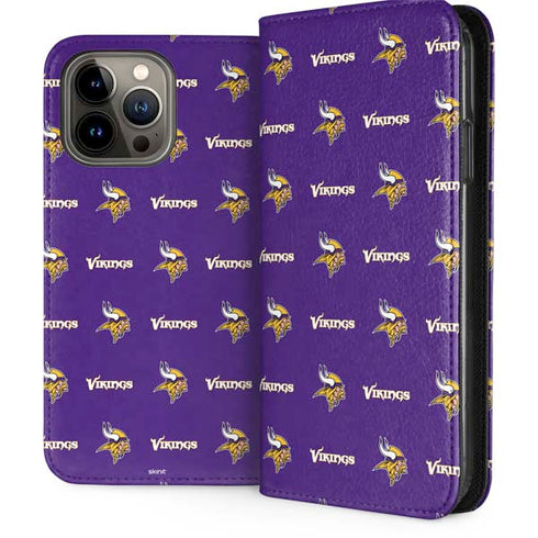 NFL Minnesota Vikings Blitz Series iPhone 15 Pro Max Folio Case