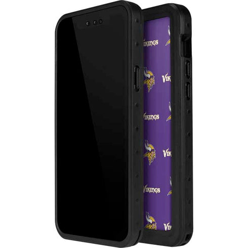 NFL Minnesota Vikings Blitz Series iPhone 15 Pro Waterproof Case