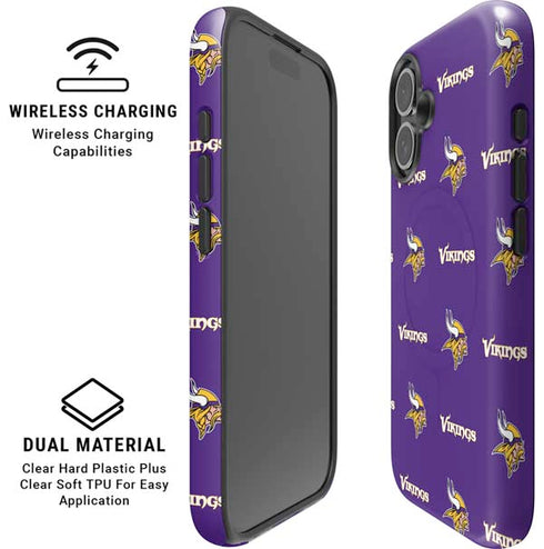 NFL Minnesota Vikings Blitz Series iPhone 16 Plus Magsafe Impact Case