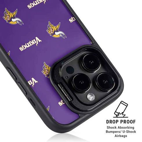 NFL Minnesota Vikings Blitz Series iPhone 16 Pro Max Kickstand Case