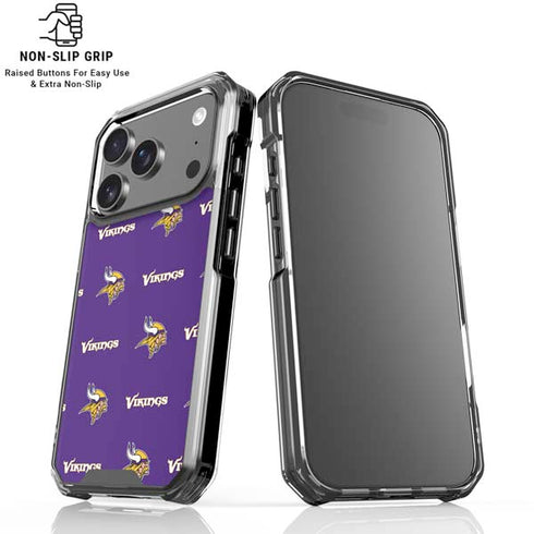 NFL Minnesota Vikings Blitz Series iPhone 18 Pro Clear Case