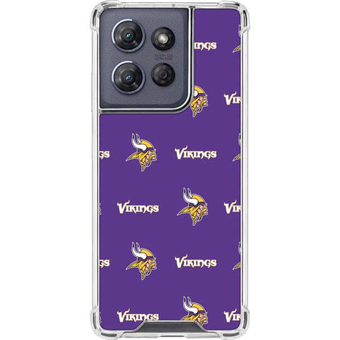 NFL Minnesota Vikings Blitz Series Moto G 5G (2025) Clear Case