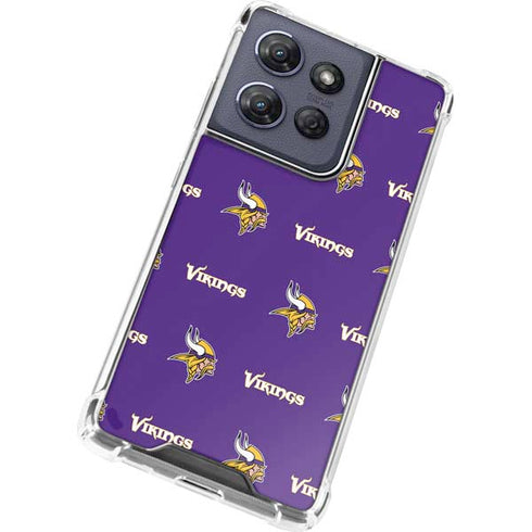 NFL Minnesota Vikings Blitz Series Moto G 5G (2025) Clear Case
