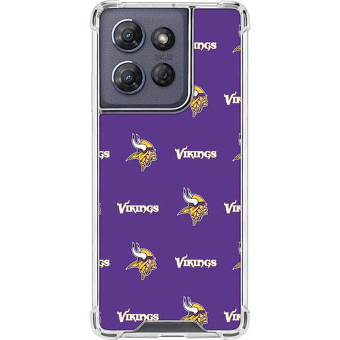 NFL Minnesota Vikings Blitz Series Moto G Stylus 5G (2025) Clear Case