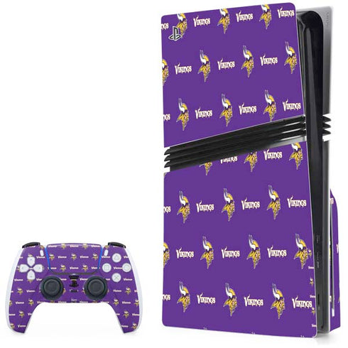 NFL Minnesota Vikings Blitz Series PS5 Pro Disk Bundle Skin