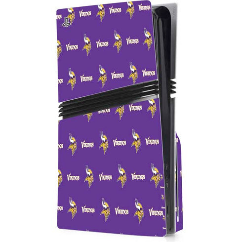 NFL Minnesota Vikings Blitz Series PS5 Pro Disk Console Skin