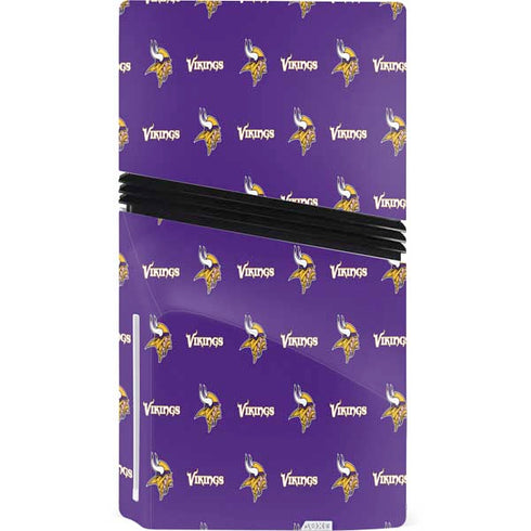NFL Minnesota Vikings Blitz Series PS5 Pro Disk Console Skin