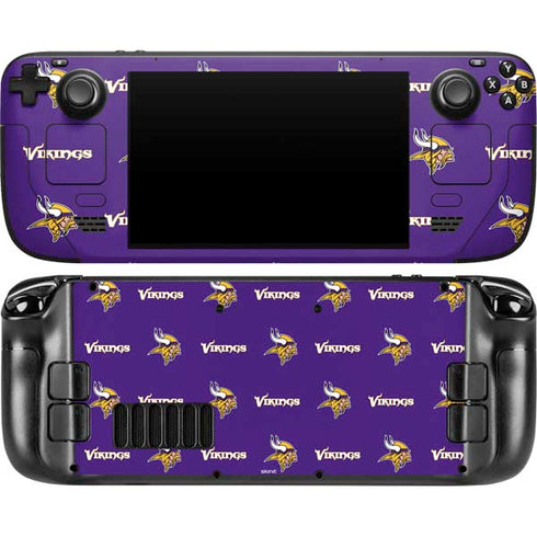 NFL Minnesota Vikings Blitz Series Steam Deck Handheld Gaming Computer OLED Skin
