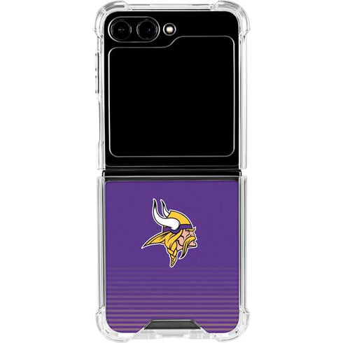 NFL Minnesota Vikings Breakaway Galaxy Z Flip6 Clear Case