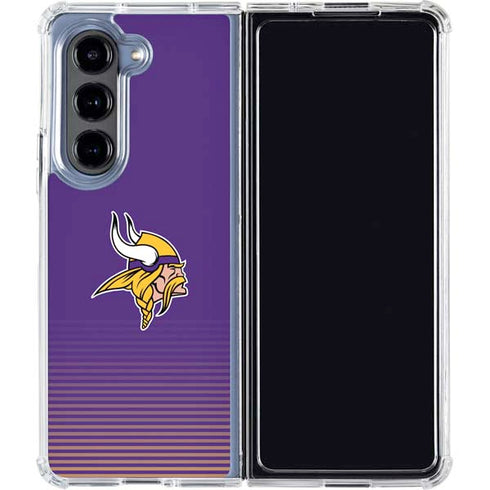 NFL Minnesota Vikings Breakaway Galaxy Z Fold5 5G Clear Case