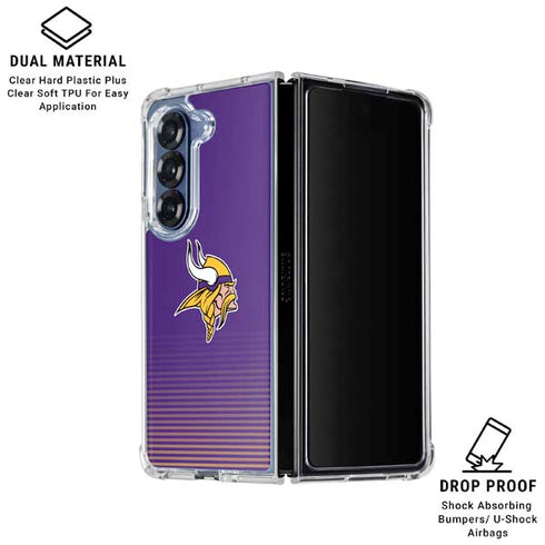 NFL Minnesota Vikings Breakaway Galaxy Z Fold6 Clear Case