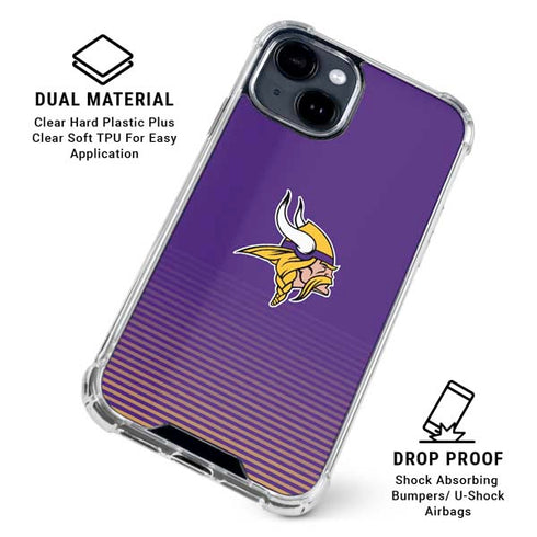 NFL Minnesota Vikings Breakaway iPhone 15 Clear Case